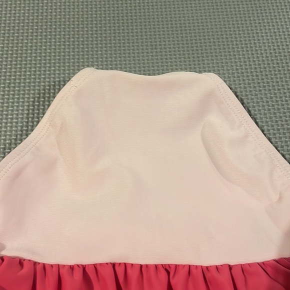 Pink tiered baby swimsuit - Picture 2 of 3